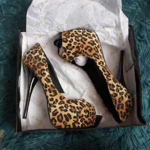 Cheetah Print Heels